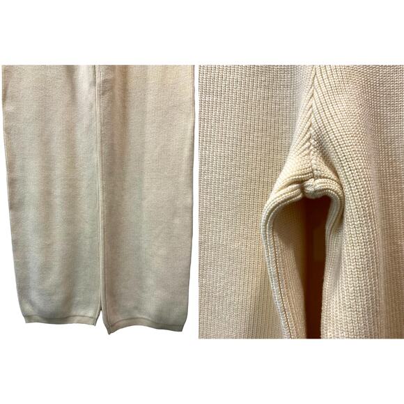 NEW Brunette The Label Cream KNIT Ribbed Pants | XS/S - Picture 8 of 13